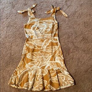 Worn 1X Dress in Mustard Color